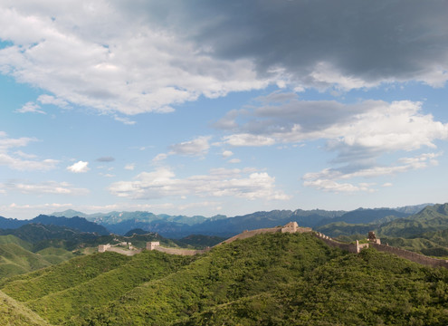 蟠龙山长城全景图 接片 高像素