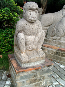 猴子石雕文物