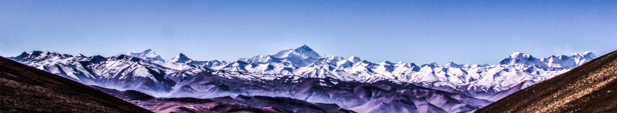 西藏高峰七兄妹全景图风光