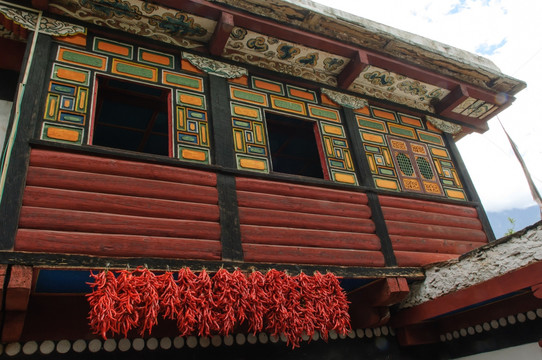 藏式建筑房屋写真