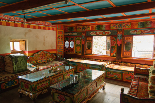藏族传统民居室内景观
