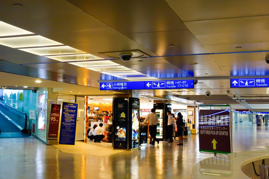 台湾桃园国际机场内景