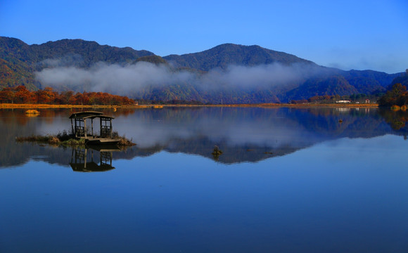大九湖 山水景区 金秋 红叶