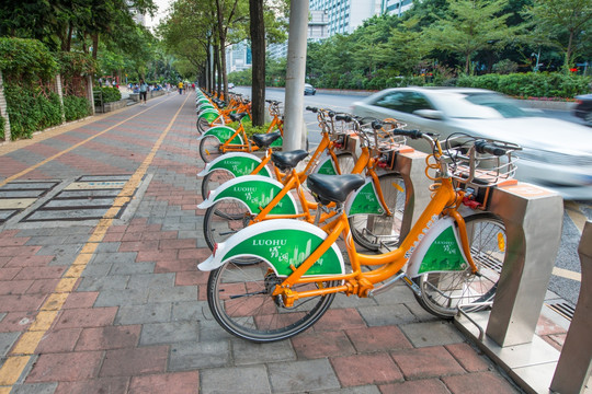 自行车 出租 公共自行车 借车