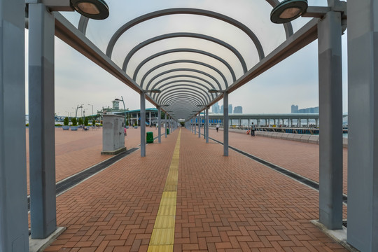 遮雨走廊 香港中环码头