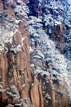 安徽黄山雪景