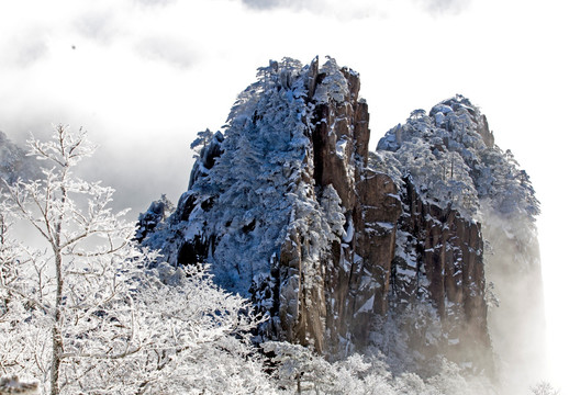 安徽黄山雪景