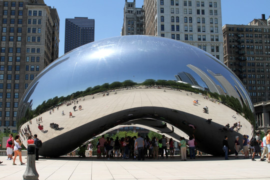芝加哥豆豆雕塑