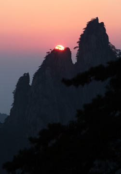 黄山日出