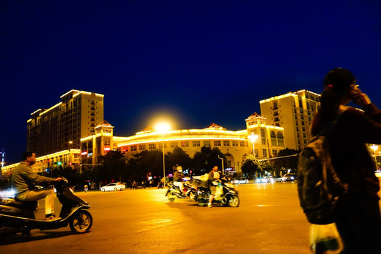 昆明城市夜景街景