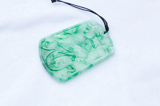 翡翠龙凤牌 玉佩玉器 缅甸玉
