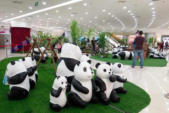 商场熊猫主题儿童乐园