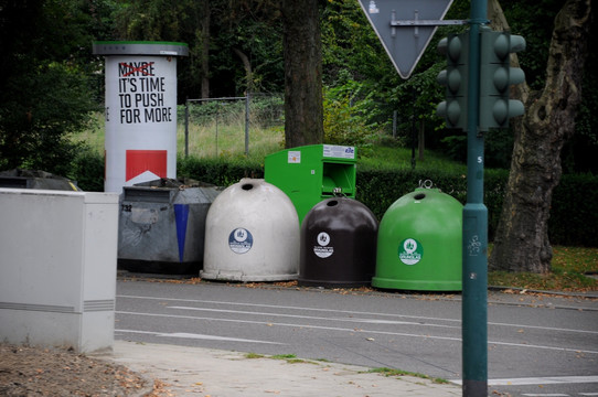 环保垃圾箱 德国街景