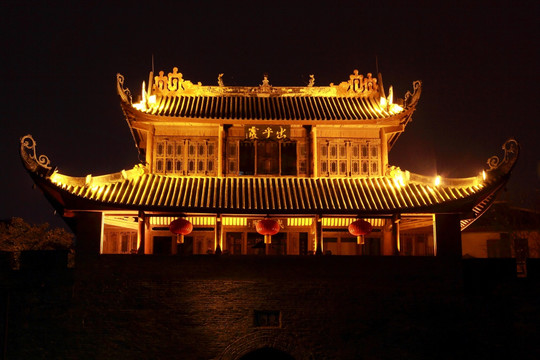 柳州 东门城楼 夜景