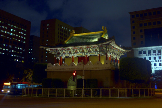 台北景福门夜景