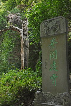 蒋氏故居奎阁凌霄石碑