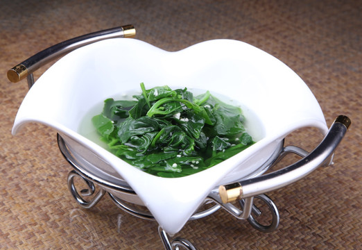 开水浸野菜