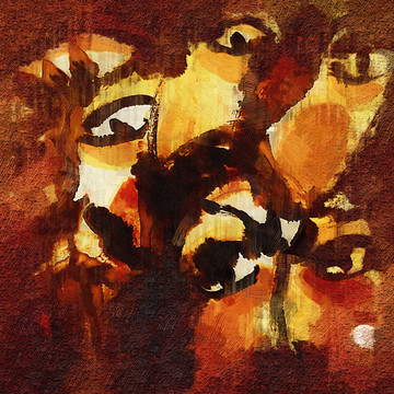 眼睛油画