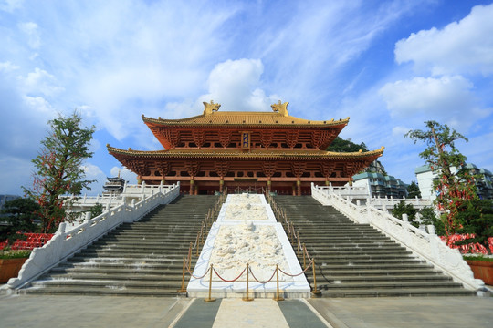 柳州 柳州文庙 大成殿全景