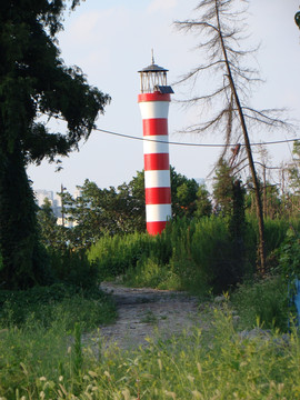 徐汇滨江边的灯塔
