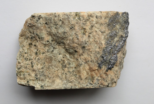 斑岩型钼矿岩心标本