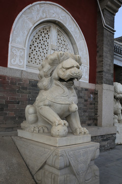 北京妙峰山石狮