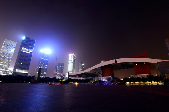 深圳市民中心夜景