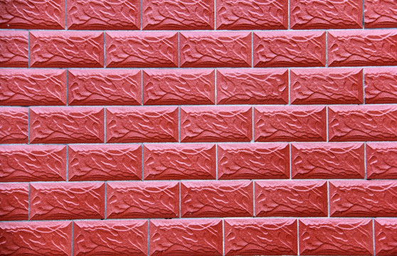 红瓷砖墙