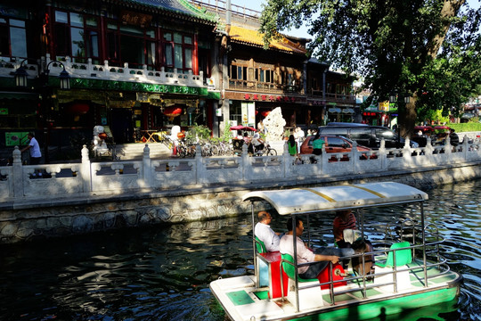 北京后海游船