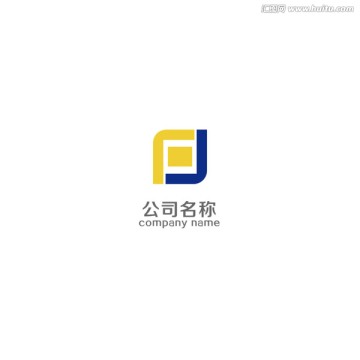 字母FL形状LOGO