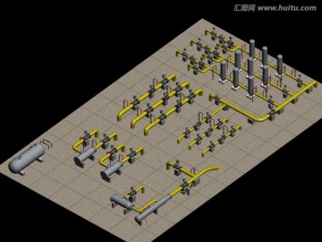 管道工艺设备3D模型