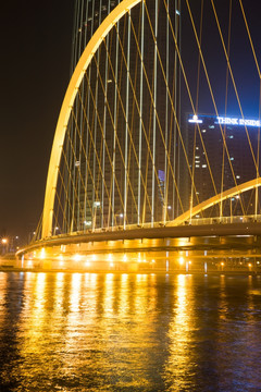 天津大沽桥夜色