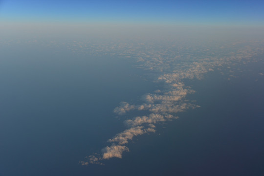 航拍天空白云后期背景素材