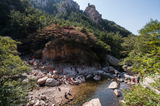 青岛北九水景区 水潭