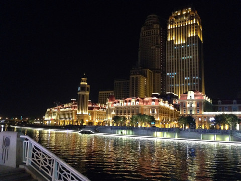 中国 天津 海河 城市 地标