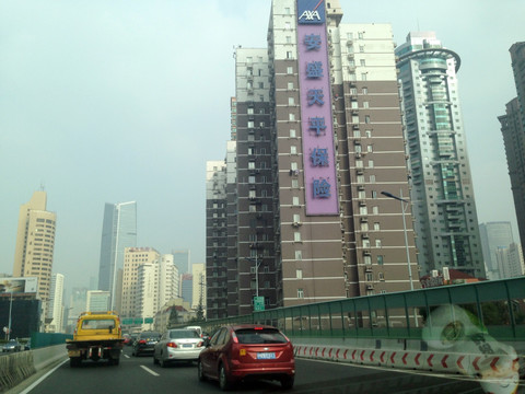 上海 现代 建筑 都市 道路