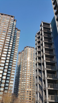 城市林立的高楼住宅