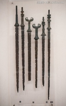 西汉武器 铜柄铁剑 双鸟剑