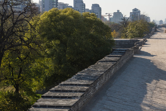 北京老城墙遗址