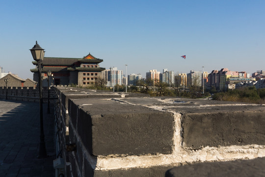 老北京城墙景观
