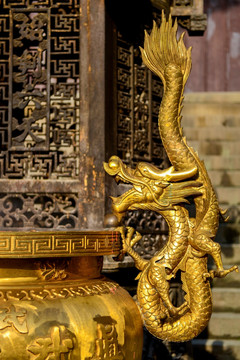 金龙 龙 铸造 铸铜 雕塑