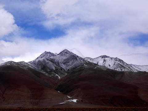 西藏风光 青扒岗陇雪山