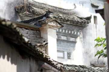 宏村古建筑屋檐