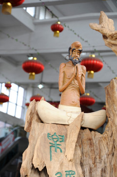 石湾陶艺 达摩像