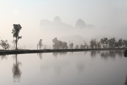 水墨画般的风景