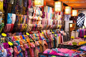 丝绸店 围巾店