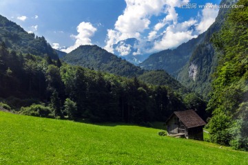 瑞士山地风光