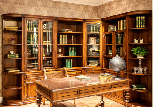 欧式书房家具