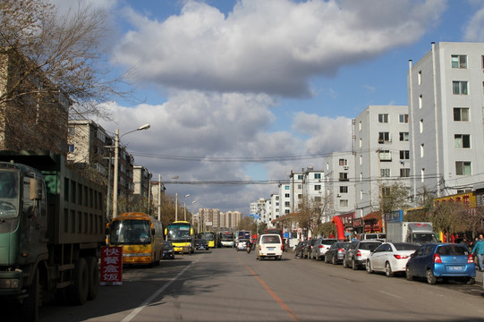 城市居民区街景