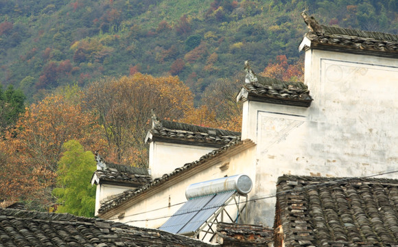 秋天的山村